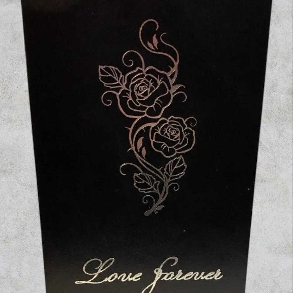 LOVE FOREVER LED ROSE -- Metallic Rose Inside Glass Dome, Lighted, LED, Like New